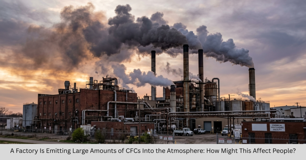 A Factory Is Emitting Large Amounts of CFCs Into the Atmosphere: How Might This Affect People?