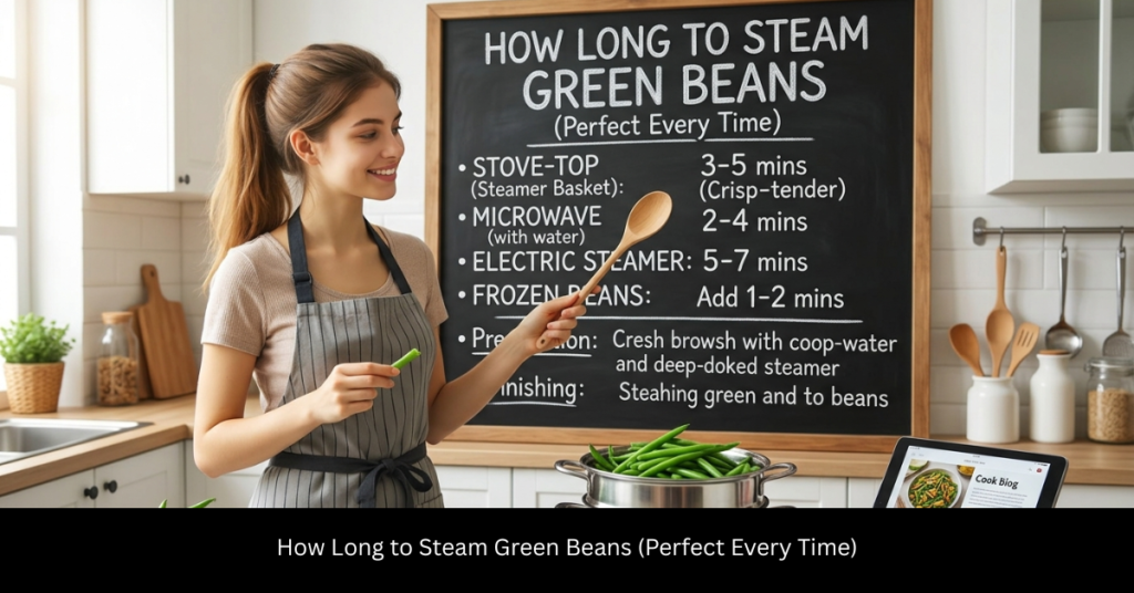 How Long to Steam Green Beans (Perfect Every Time)