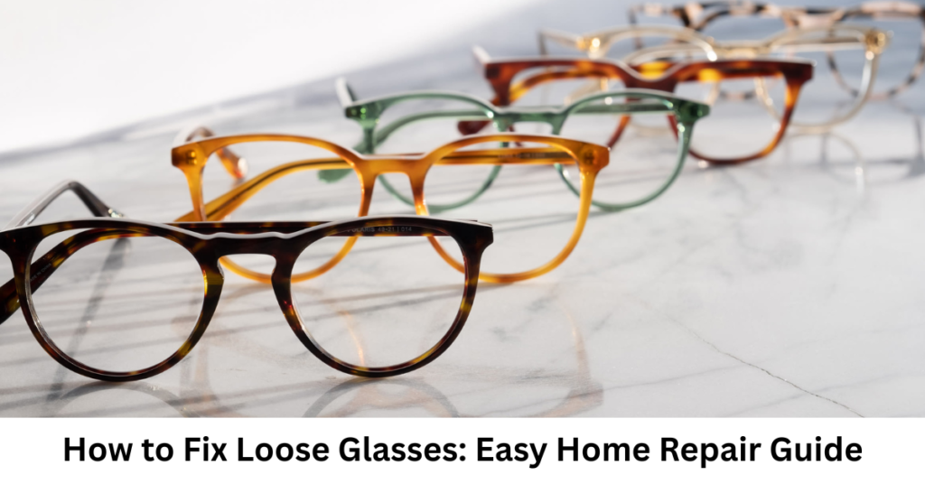How to Fix Loose Glasses: Easy Home Repair Guide