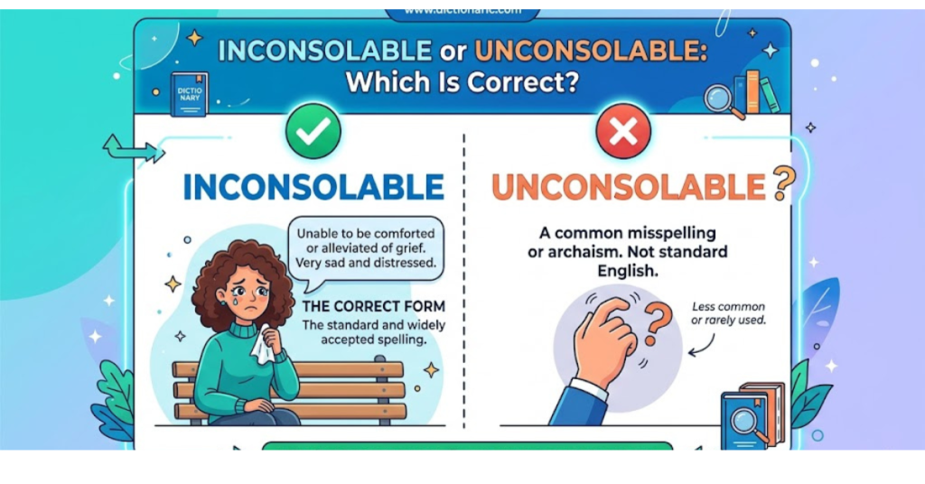 Inconsolable or Unconsolable: Which Is Correct?