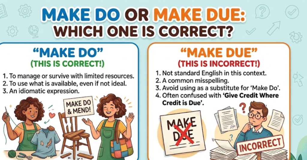 Make Do or Make Due: Which One Is Correct?