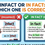 Infact or In Fact: Which One Is Correct?