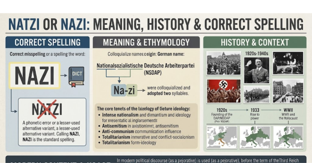 Natzi or Nazi: Meaning, History & Correct Spelling