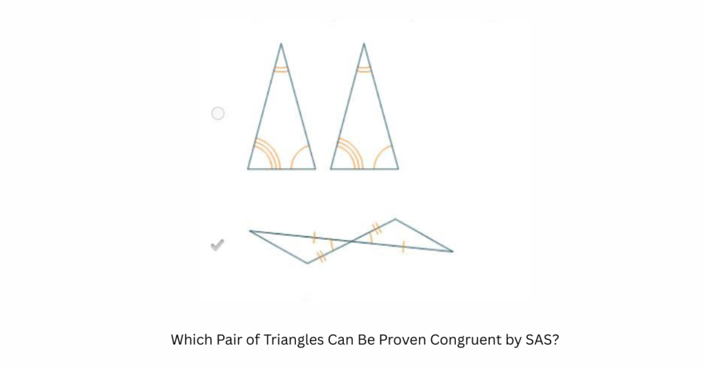 Which Pair of Triangles Can Be Proven Congruent by SAS?